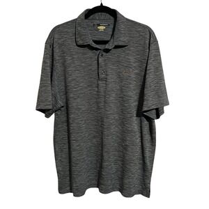 Greg Norman Men's Golf Shirt Gray Size XL Short Sleeve Play Dry Stretch‎